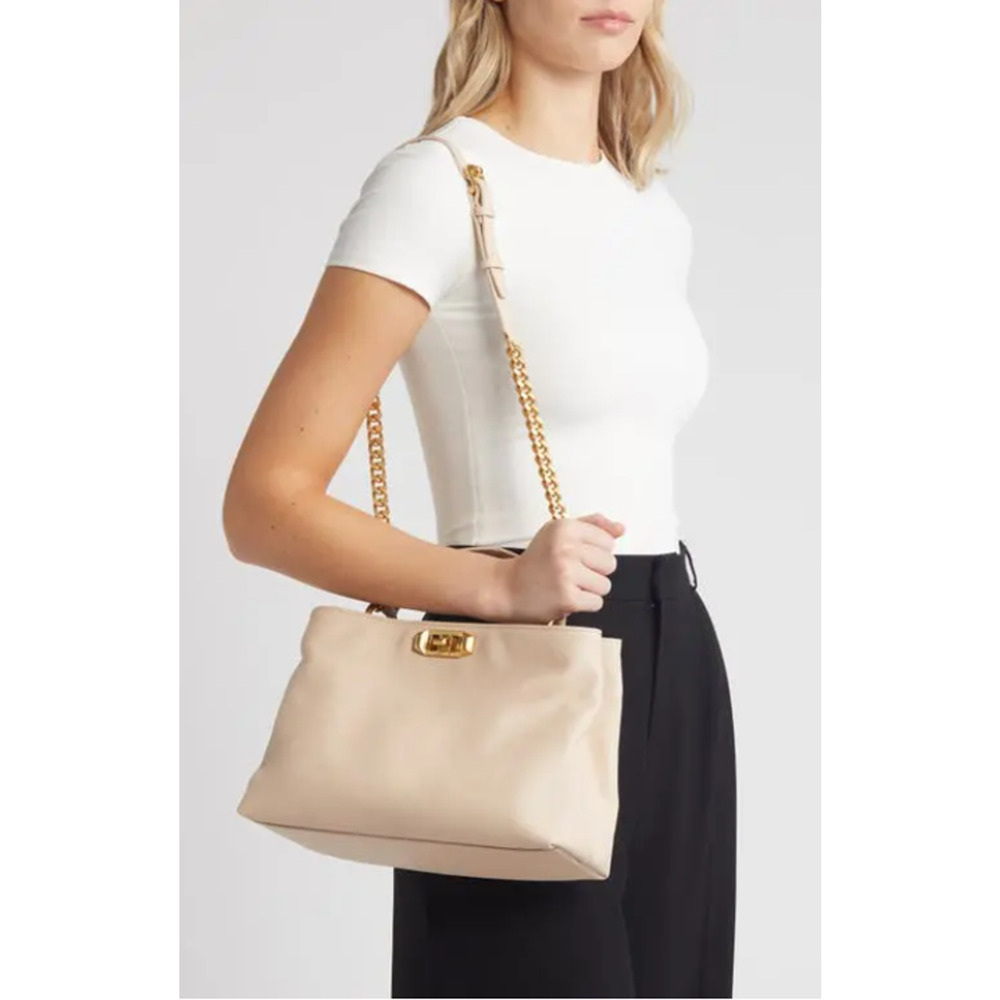 Rebecca Minkoff Amour Leather Top Handle Bag -Latte - w/Dusty MSRP=$348! *NWT*